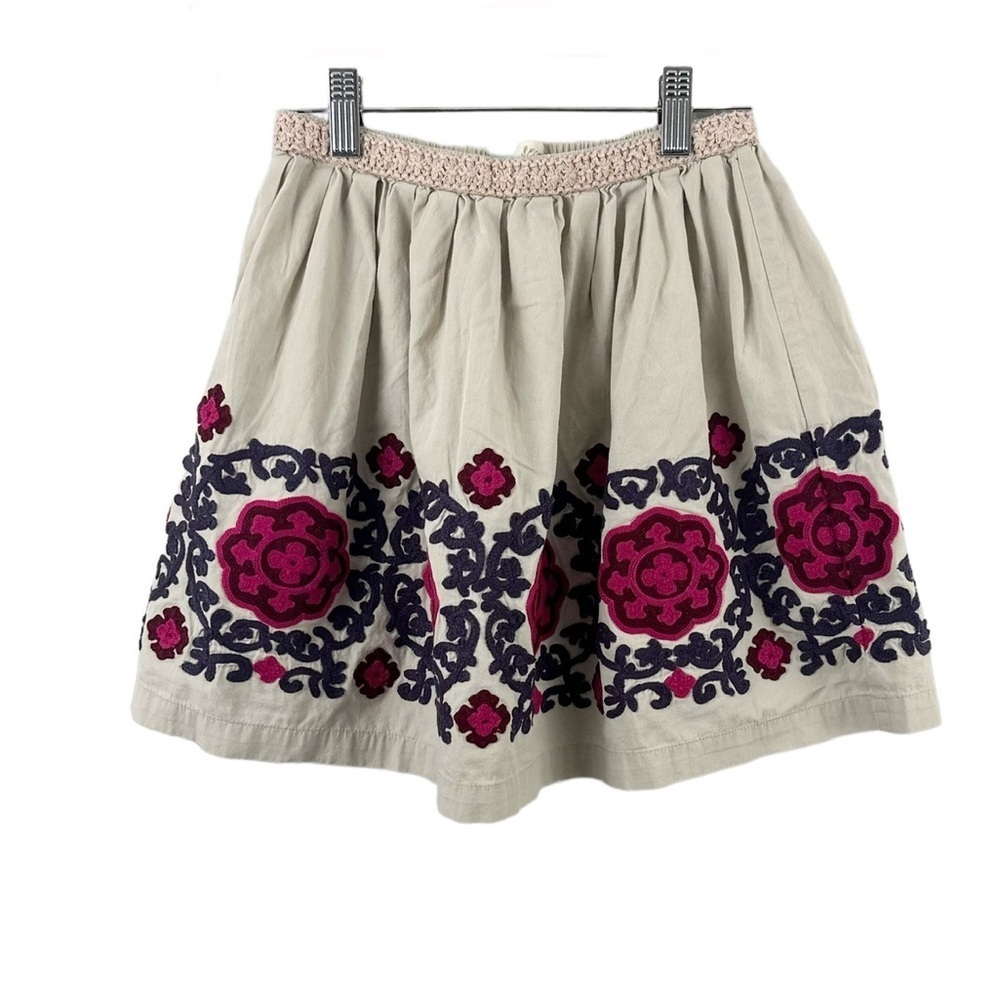Peek Embroidered Full Skirt
